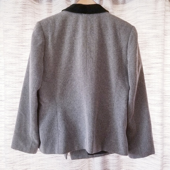 Kasper Arthur S. Levine Vintage Blazer Black White - Picture 2 of 7